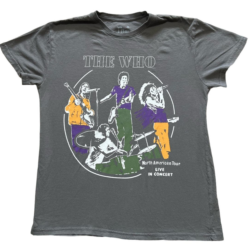 The Who Gray Short Sleeve Crew Neck T-Shirt Size XL